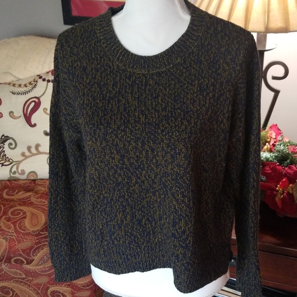 Navy with gold flecks sweater